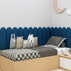 Kit Cabeceira Nuvem 45x20 Toque Macio Estofada Fácil Aplicação Cama Solteiro Casal Queen King