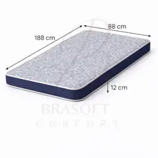 COLCHÃO ORTOPÉDICO SOLTEIRO D33 12A– 100% ESPUMA | FIRME E RESISTENTE
