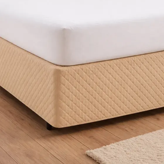 Saia Box de Cama com Elástico Matelado Ultrassônico Tecido Microfibra