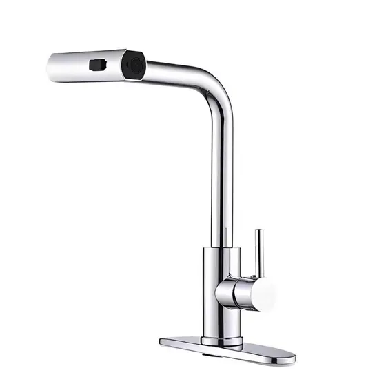 Torneira Cozinha Cascata Gourmet Extensível 4 Jatos Misturador Monocomando 360° Flexível Pia Mesa Luxo