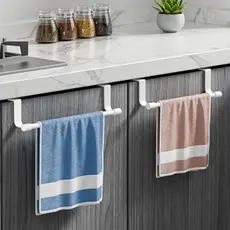 Porta Toalha Gancho de Porta - Ideal para Toalha Rosto, Pano de Prato e Utensílios Varão