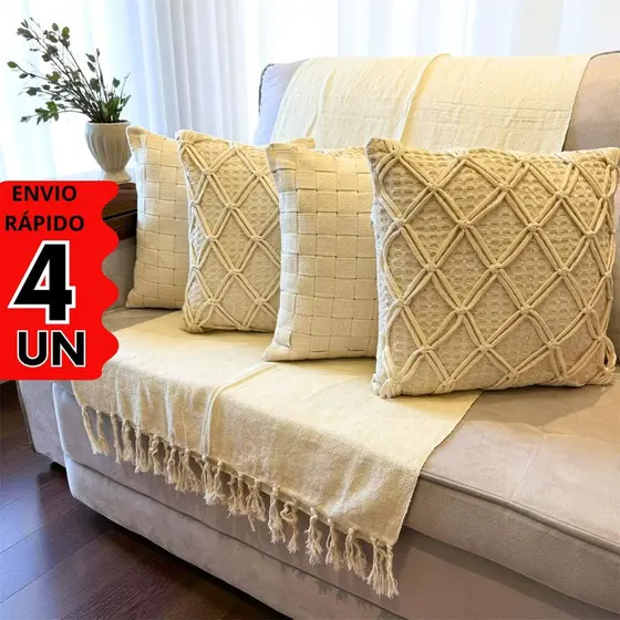 Capas Decorativa Luxo 1/2/3/4: Decora e Renova, Ideal para Todos e Perfeitas para Sala, Quarto, Sofá