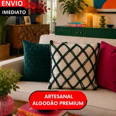 Kit 1/2 Capa de Almofada Premium Decorativa – Para Sofá, Sala  Quarto – Conforto e Estilo Moderno...