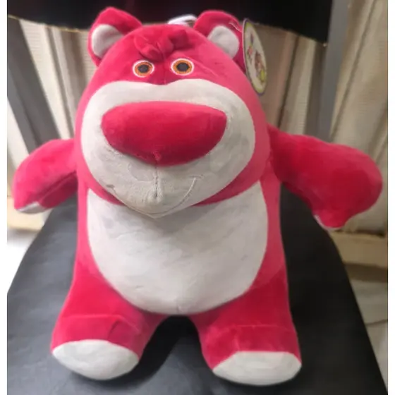 Pelucia Infantil do Urso Lotso Brinquedo - 30CM - Rosa - Brinquedo Infantil