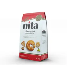 FERMENTO EM PÓ NITA 2KG FERMENTO PARA BOLOS, TORTAS E BISCOITOS