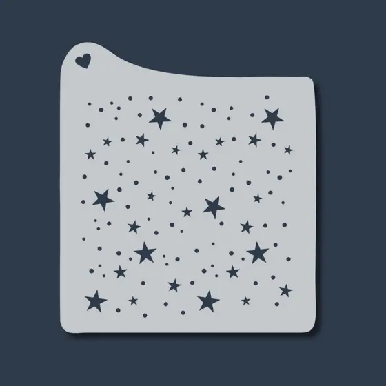 Stencil Estrelas Molde para Artesanato, Pintura em Tecido, Mdf, Madeira, Pano de Prato, Parede, DIY
