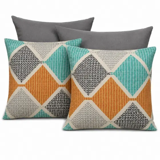 04 Capa Para Almofada Diversas Estampas 45x45