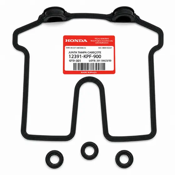 Junta Tampa Válvula Honda Encaixe Original CBX 250 Twister XR 250 Tornado Com Coxim