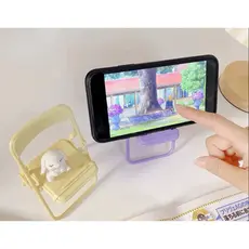 Mini Suporte Para Celular Cadeira Formato Dobrável Apoio Coloridos Mesa apoio | BEMCASA SHOP