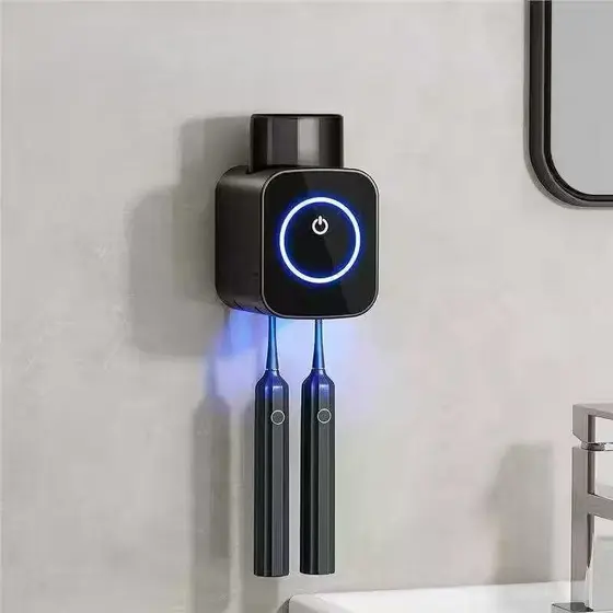 Suporte Esterilizador de Escova de Dentes USB – UV, Secagem e Armazenamento 2 em 1