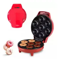 Mini Maquina De Donuts Café Da Manhã Capacidade Para 7 /8 Mini Rosquinha Elétrica 110V Portátil LUIZA