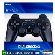 Controle sem fio joystick PlayStation Dualshock 3