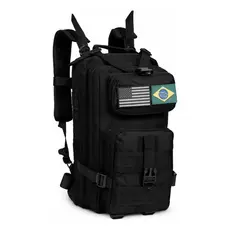 Mochila Tática 30L Grande Capacidade Multifuncional em Tecido 600D Resistente à Água para Camping e Trilha