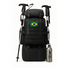 Mochila Tática 70L Grande Capacidade para Camping Caminhada Viagem Impermeável