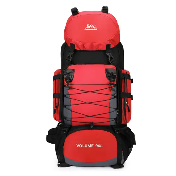 Mochila Trekking 90L Impermeável Ajustável com Cinta Abdominal Viagem Trilha Montanhismo Esportiva Grande