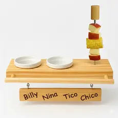 Comedouro Personalizado com suporte de frutas para Calopsita, Ring Neck Periquito e outras aves