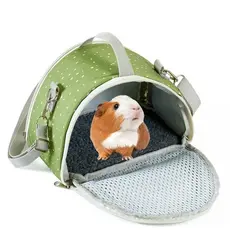 Bolsa de Transporte para Animais de Estimação Pequena e Respirável, Adequada para Hamsters, Porquinhos-da-Índia, Coelhos