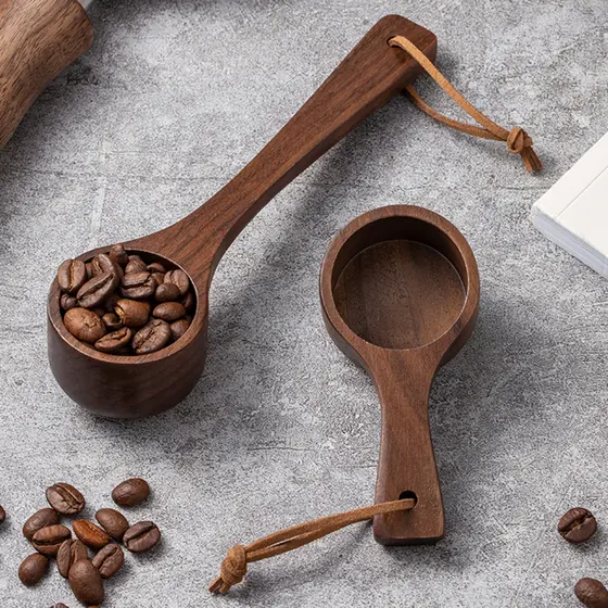Viva-Voz | Colher Medidora De Chá De Café De Madeira Artesanal Sopa Para Medir Farinha De Açúcar Utensílio De Cozinha Gr