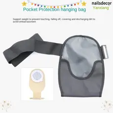 Capas Para Bolsas De Ostomia NAILSDECOR , Cinto De Suporte À Prova D'água Fácil De Limpar , Envoltório Elástico Ajustáve