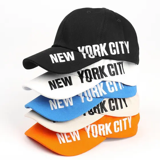 Chapéu Feminino Primavera E Verão NEWYORK Carta Bordado Boné De Beisebol Masculino Pico Moda Fluxo Curva