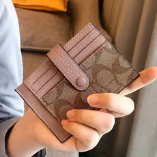 2025 Novo Porta-Cartões Com Bloqueio RFID-Carteira Ultrafina De Couro PU | Design Premium Vários Slots Janela De Identif
