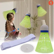 Criativo Badminton Luminoso De Rebound Único Jogador Ferramenta De Ajuda Ao Treinamento/Auto-Prático Esportivo Indoor