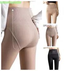 SOMEDAYZL0M Meia-Calça De Cintura Alta , Meias Abdominais De Perna Nua De Cor Nude , Artefato Sólida