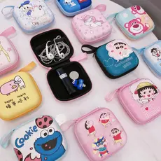 Caixa para fone de ouvido Usb Caixa para armazenamento de cabos, Frutas Cartoon, Fone de ouvido, Bolsa para armazenament