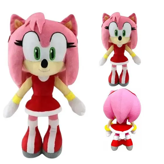 Sonic Hedgehog Brinquedo De Pelúcia Jogo Cauda De Presente Amy Rose