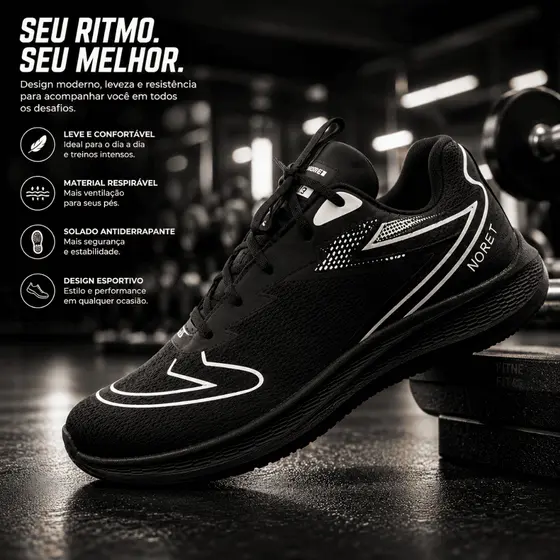 Tênis Corrida Esporte Com Cadarço Oferta Relâmpago Unissex