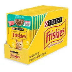 Sachê Friskies® Atum ao Molho 85g | Purina - Caixa Fechada com 15 Unidades - Ração Úmida para Gatos