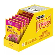 Kit 15 Unidades | Sachê Friskies Mix de Carnes 80g - Alimento Úmido para Gatos