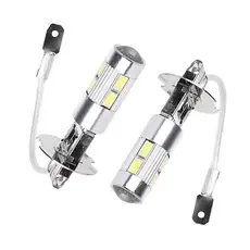 KIT 2 LAMPADA H3 10 LED CREE BRANCO 12V
