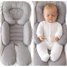 Colchonete Redutor Almofada para Bebê Conforto Apoio de Corpo Acolchoado Macio Microfibra Cinza