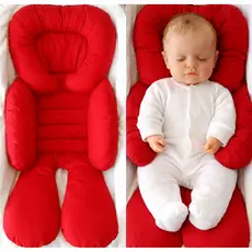 Colchonete Redutor Almofada para Bebê Conforto Apoio de Corpo Acolchoado Macio Microfibra Vermelho
