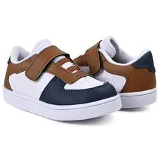 Tênis Infantil Masculino Felpudo Casual Calce Fácil com Elástico cores outono inverno
