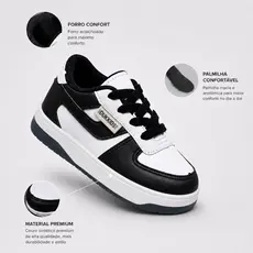 Tênis Infantil Babe Calce Fácil Confortável - Casual Bicolor para Menino