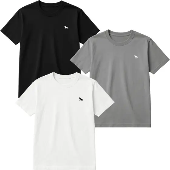 Kit 3 Camisetas Masculinas Estampada Varias Cores 100% Algodão Premium Promoção