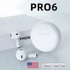 KIT Fone De Ouvido Sem Fio Pro 6 TWS Com Microfone Bluetooth Sport Running Headset Para Fones Xiaomi Pro6