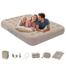 Colchão de Ar Duplo para Uso Externo Colchão Inflável Automático para Camping Almofada para Dormir