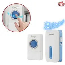 Campainha Sem Fio a prova d água 150 metros para casa 38 Toques Controle de Volume Sem Instalação