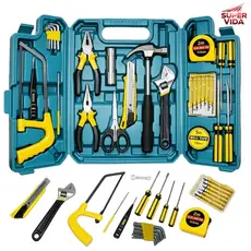 Kit Jogo De Ferramentas 27 Peças Com Maleta Chaves Allen Alicate Martelo Completos