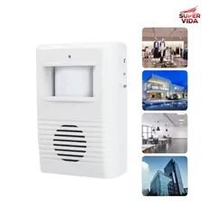 Sensor De Presença Campainha Alarme Detector Movimento Casa
