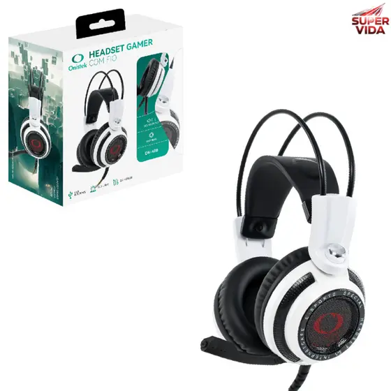 Headset Gamer Com Fio Microfone LED P2 USB 40mm Estéreo  Para PC Computador PS4 Xbox Notebook