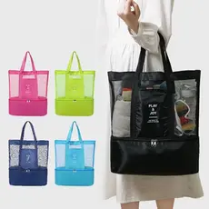 Bolsa Praia Verão com Compartimento Térmico Embutido