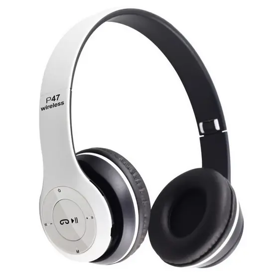 Fone P47 Headphone Sem Fio Bluetooth 5.0 | Estéreo Redução de Ruídos Universal