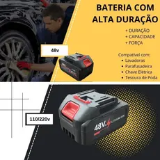 bateria 48v recarregável pistola lava jato lavadora portátil de alta pressão
