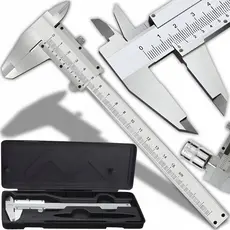 Paquimetro Analógico Manual Universal 150mm Aço Inox Com Estojo ProfissionaL