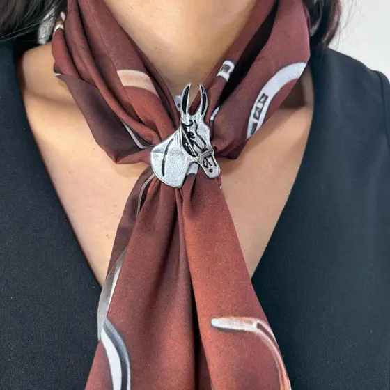 Passador de lenço cavalo estilo country boho sertanejo rodeio
