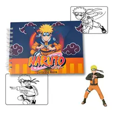 Livro De Colorir Naruto Capa Dura 50 Páginas - Presente